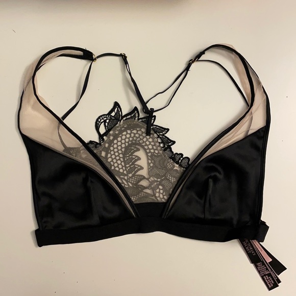 SOLD NWT Victoria’s Secret Dragon Lace Plunge Bralette - Picture 3 of 8